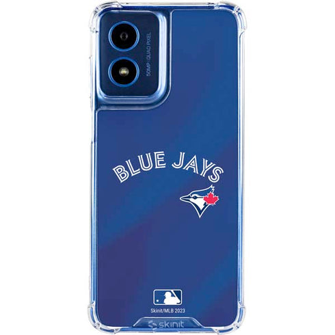 MLB Toronto Blue Jays Alternate Jersey Moto G 5G (2024) Clear Case